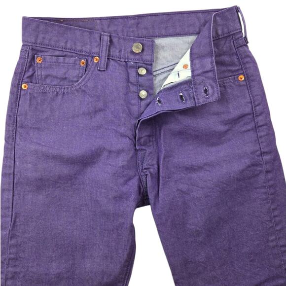 Levi's | Purple, 501 Button Fly Jeans | Size 30x30 (fits like a 28) - Picture 3 of 4